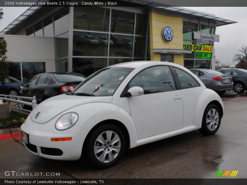 Candy White / Black 2009 Volkswagen New Beetle 2.5 Coupe