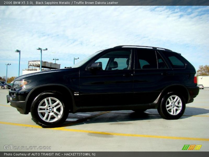 Black Sapphire Metallic / Truffle Brown Dakota Leather 2006 BMW X5 3.0i