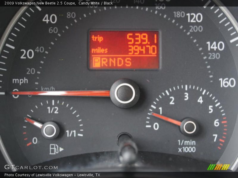  2009 New Beetle 2.5 Coupe 2.5 Coupe Gauges