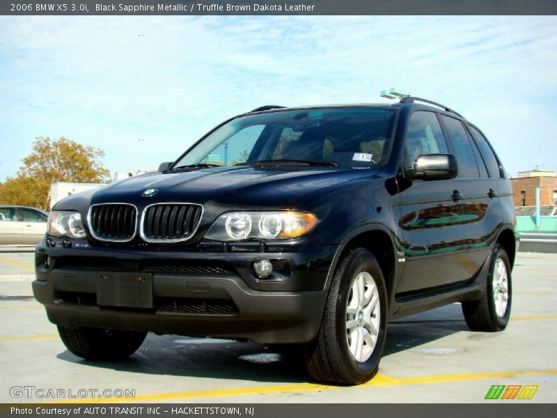 Black Sapphire Metallic / Truffle Brown Dakota Leather 2006 BMW X5 3.0i