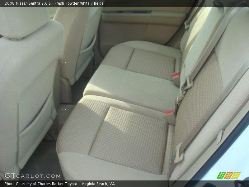 Fresh Powder White / Beige 2008 Nissan Sentra 2.0 S
