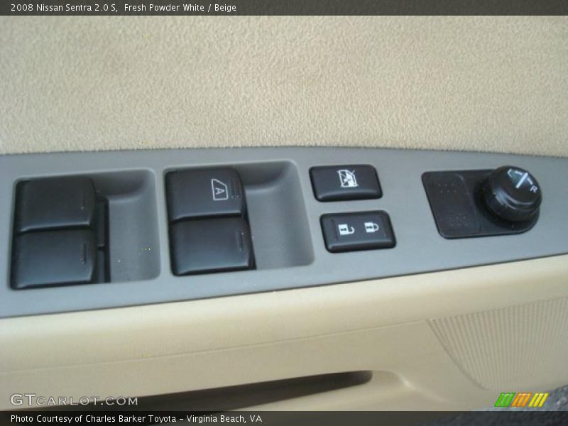 Fresh Powder White / Beige 2008 Nissan Sentra 2.0 S