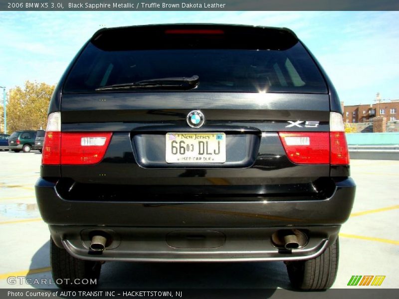 Black Sapphire Metallic / Truffle Brown Dakota Leather 2006 BMW X5 3.0i