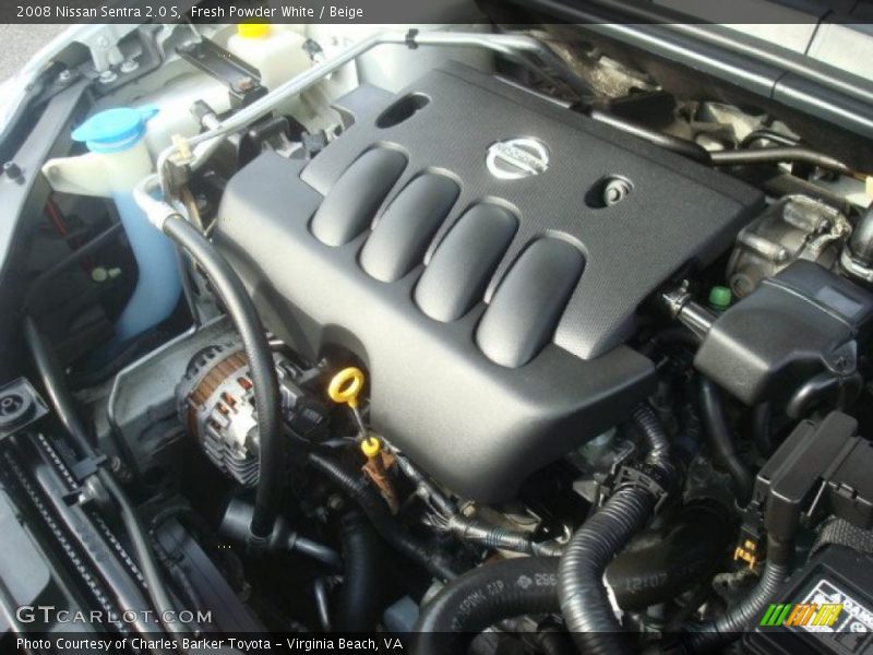 Fresh Powder White / Beige 2008 Nissan Sentra 2.0 S