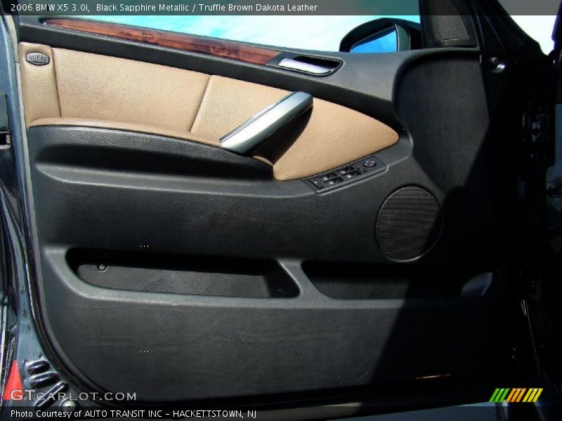 Black Sapphire Metallic / Truffle Brown Dakota Leather 2006 BMW X5 3.0i