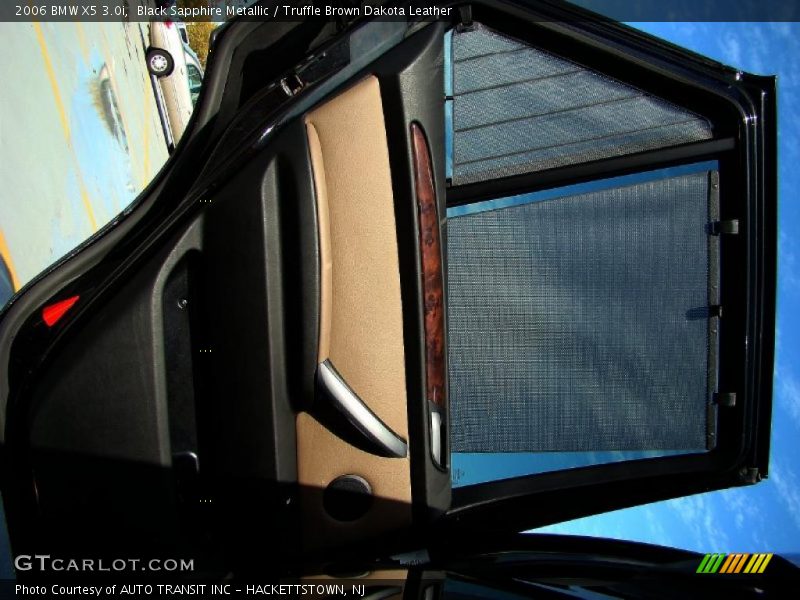 Black Sapphire Metallic / Truffle Brown Dakota Leather 2006 BMW X5 3.0i