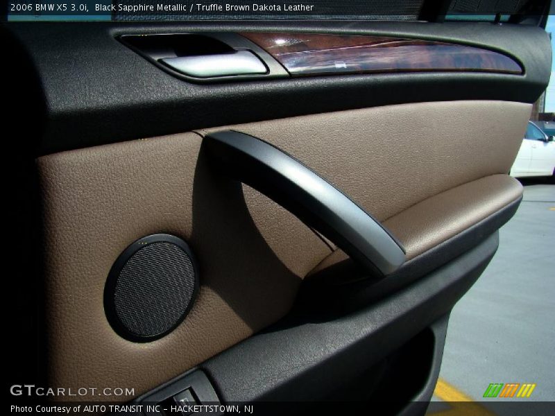 Black Sapphire Metallic / Truffle Brown Dakota Leather 2006 BMW X5 3.0i