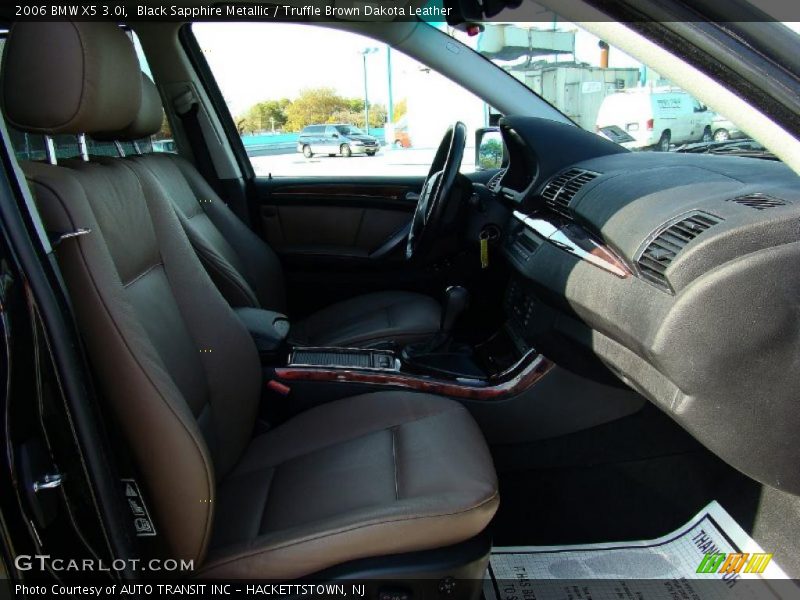 Black Sapphire Metallic / Truffle Brown Dakota Leather 2006 BMW X5 3.0i