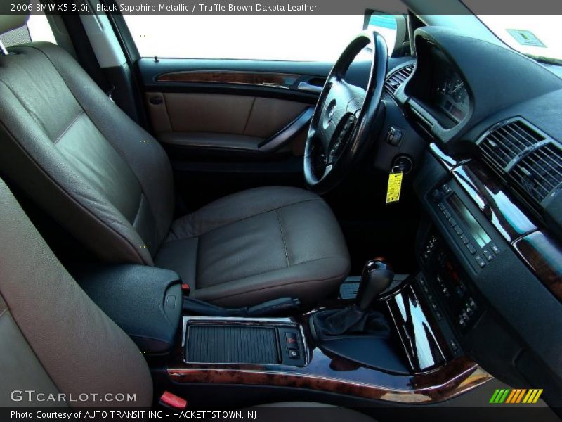 Black Sapphire Metallic / Truffle Brown Dakota Leather 2006 BMW X5 3.0i