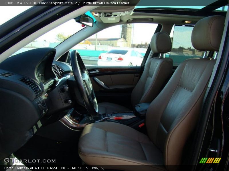 Black Sapphire Metallic / Truffle Brown Dakota Leather 2006 BMW X5 3.0i