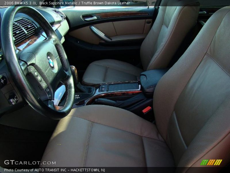 Black Sapphire Metallic / Truffle Brown Dakota Leather 2006 BMW X5 3.0i