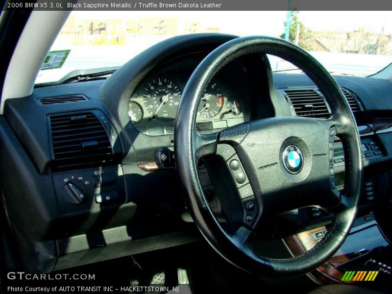 Black Sapphire Metallic / Truffle Brown Dakota Leather 2006 BMW X5 3.0i