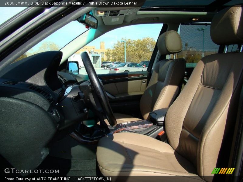 Black Sapphire Metallic / Truffle Brown Dakota Leather 2006 BMW X5 3.0i