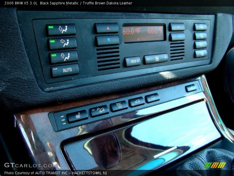 Black Sapphire Metallic / Truffle Brown Dakota Leather 2006 BMW X5 3.0i