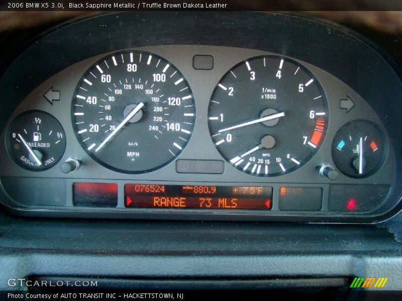 Black Sapphire Metallic / Truffle Brown Dakota Leather 2006 BMW X5 3.0i