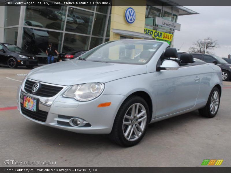 Silver Essence Metallic / Titan Black 2008 Volkswagen Eos Lux