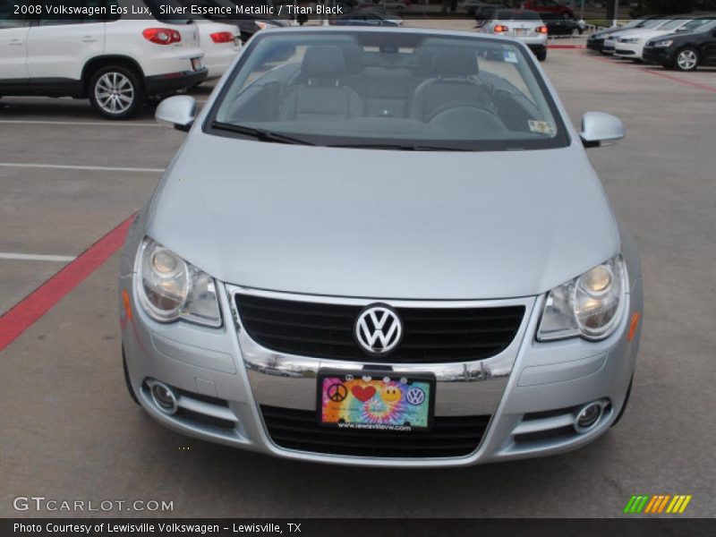 Silver Essence Metallic / Titan Black 2008 Volkswagen Eos Lux