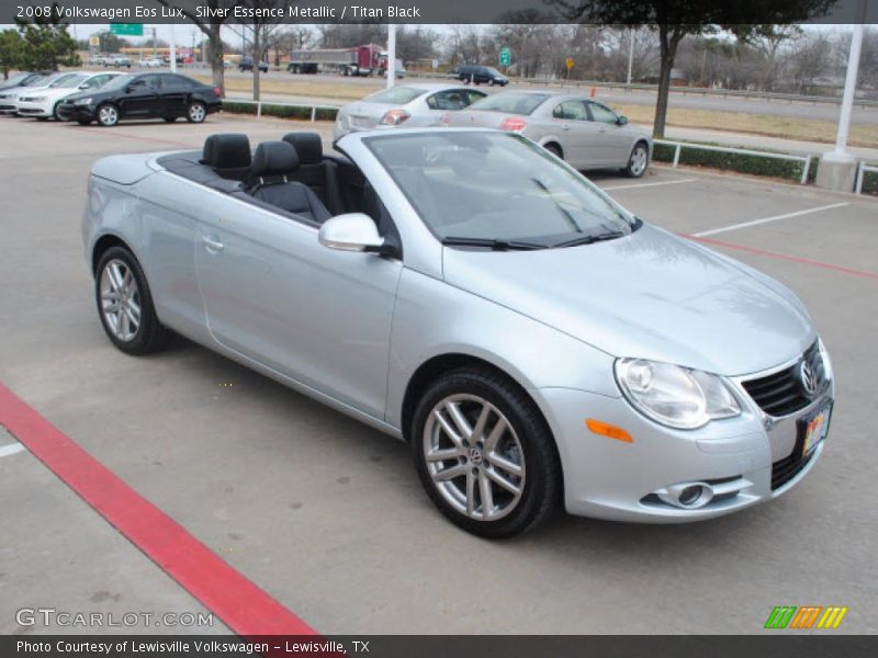 Silver Essence Metallic / Titan Black 2008 Volkswagen Eos Lux