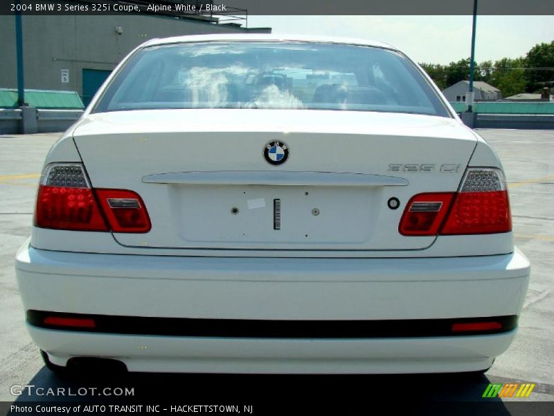 Alpine White / Black 2004 BMW 3 Series 325i Coupe