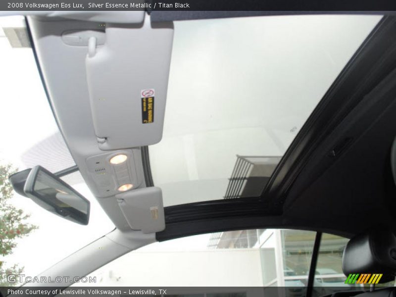 Silver Essence Metallic / Titan Black 2008 Volkswagen Eos Lux