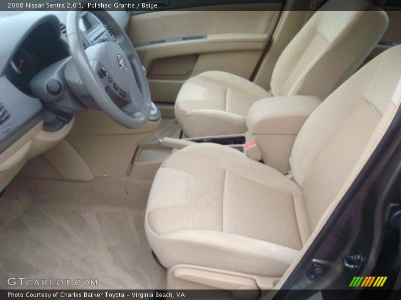 Polished Granite / Beige 2008 Nissan Sentra 2.0 S