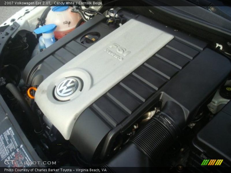  2007 Eos 2.0T Engine - 2.0 Liter Turbocharged DOHC 16-Valve 4 Cylinder