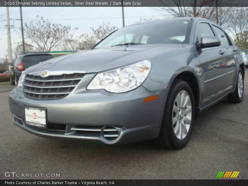 Silver Steel Metallic / Dark Slate Gray 2010 Chrysler Sebring Limited Sedan