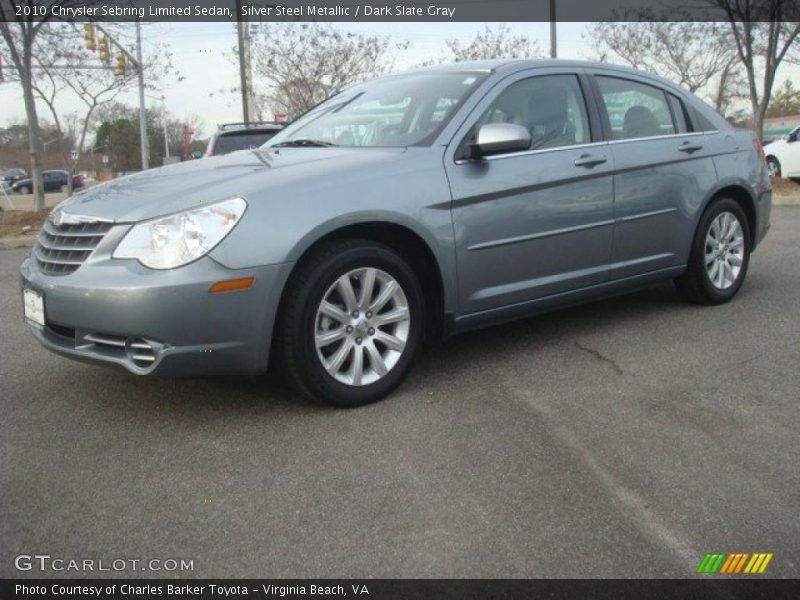 Silver Steel Metallic / Dark Slate Gray 2010 Chrysler Sebring Limited Sedan