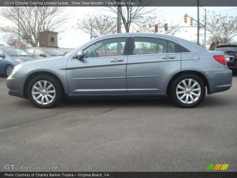 Silver Steel Metallic / Dark Slate Gray 2010 Chrysler Sebring Limited Sedan