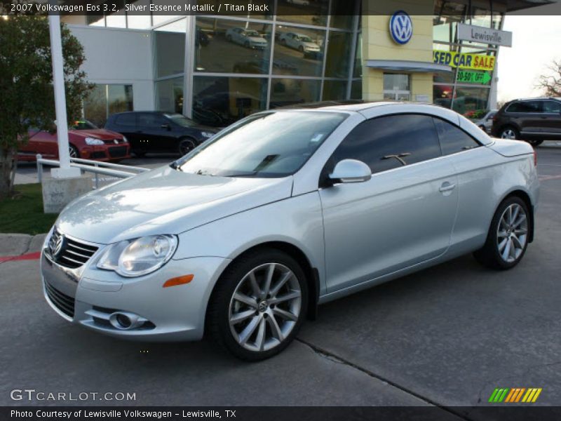Silver Essence Metallic / Titan Black 2007 Volkswagen Eos 3.2
