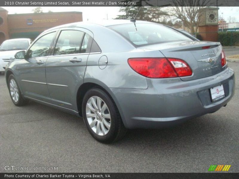 Silver Steel Metallic / Dark Slate Gray 2010 Chrysler Sebring Limited Sedan