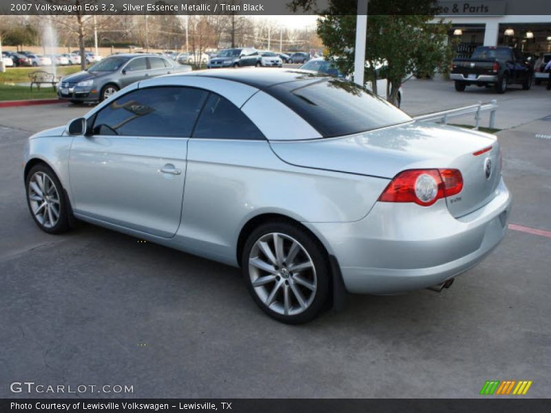 Silver Essence Metallic / Titan Black 2007 Volkswagen Eos 3.2