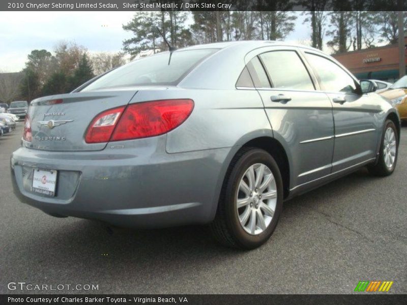 Silver Steel Metallic / Dark Slate Gray 2010 Chrysler Sebring Limited Sedan