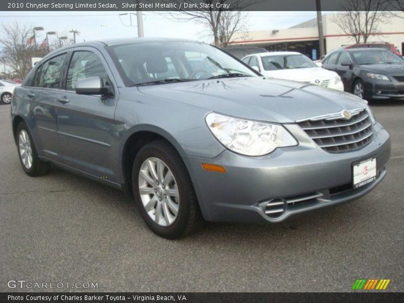 Silver Steel Metallic / Dark Slate Gray 2010 Chrysler Sebring Limited Sedan