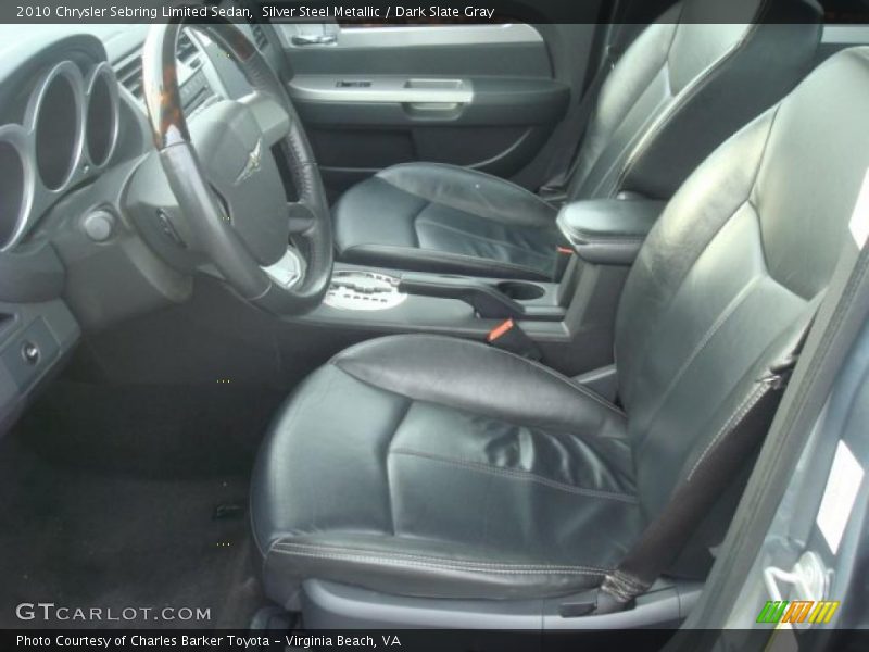 Silver Steel Metallic / Dark Slate Gray 2010 Chrysler Sebring Limited Sedan
