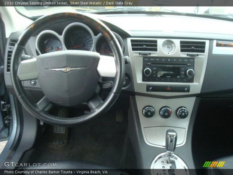 Silver Steel Metallic / Dark Slate Gray 2010 Chrysler Sebring Limited Sedan