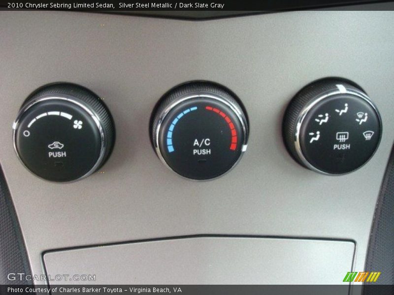 Silver Steel Metallic / Dark Slate Gray 2010 Chrysler Sebring Limited Sedan