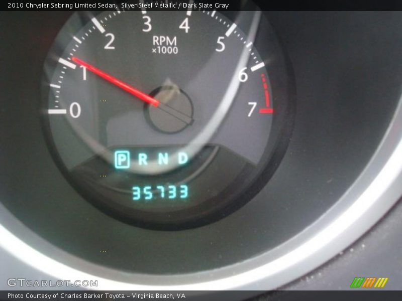 Silver Steel Metallic / Dark Slate Gray 2010 Chrysler Sebring Limited Sedan