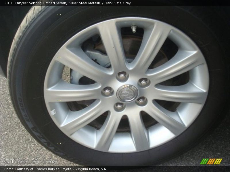 Silver Steel Metallic / Dark Slate Gray 2010 Chrysler Sebring Limited Sedan