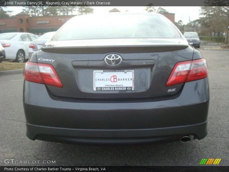 Magnetic Gray Metallic / Dark Charcoal 2008 Toyota Camry SE