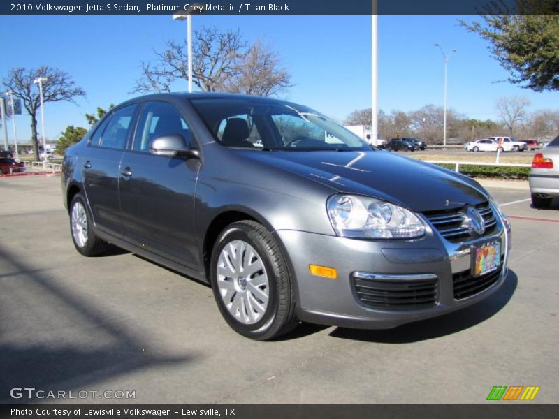 Platinum Grey Metallic / Titan Black 2010 Volkswagen Jetta S Sedan