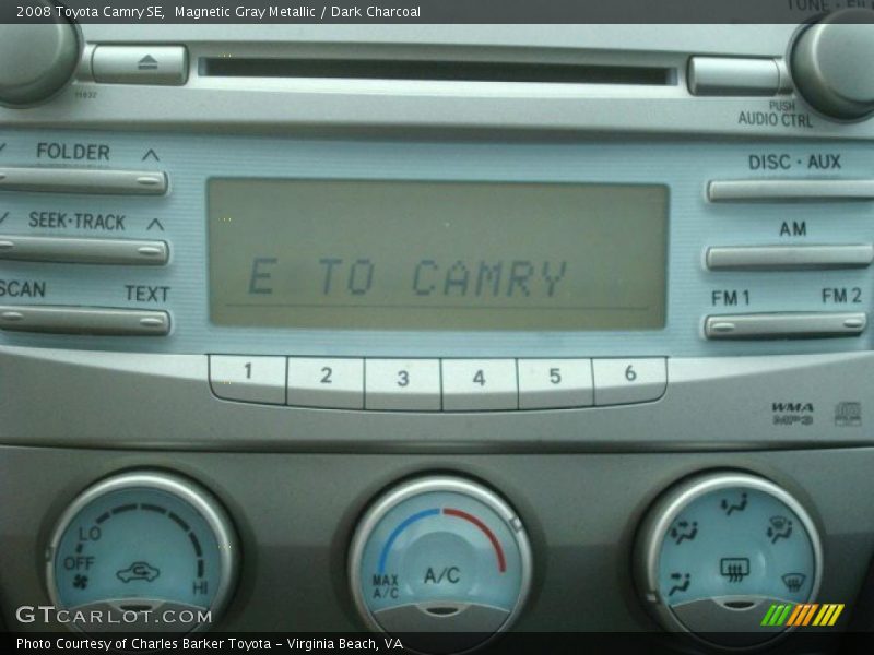 Magnetic Gray Metallic / Dark Charcoal 2008 Toyota Camry SE