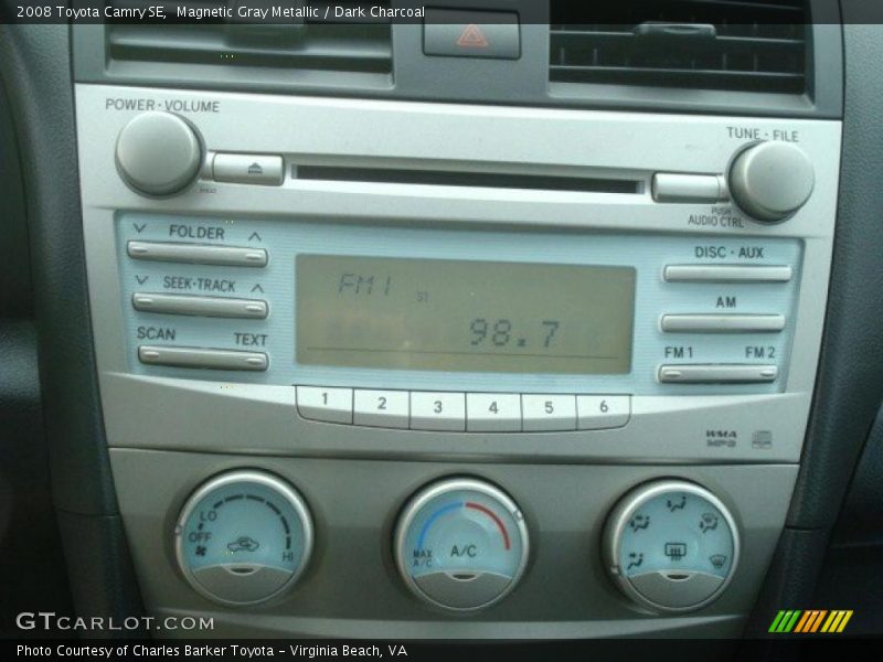 Magnetic Gray Metallic / Dark Charcoal 2008 Toyota Camry SE