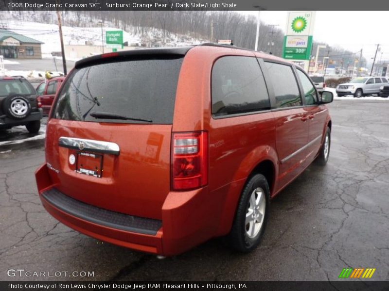 Sunburst Orange Pearl / Dark Slate/Light Shale 2008 Dodge Grand Caravan SXT
