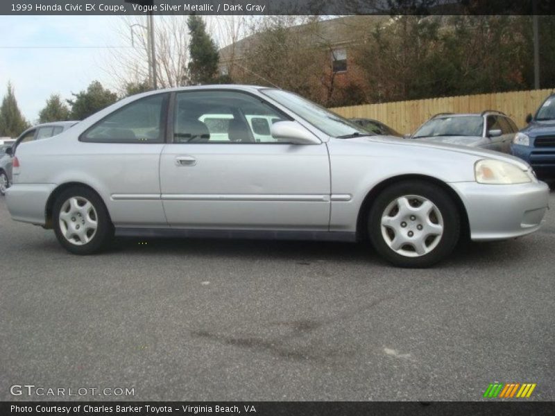 Vogue Silver Metallic / Dark Gray 1999 Honda Civic EX Coupe