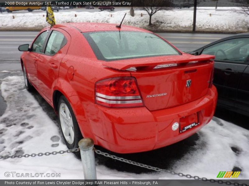 TorRed / Dark Slate Gray/Light Slate Gray 2008 Dodge Avenger SXT