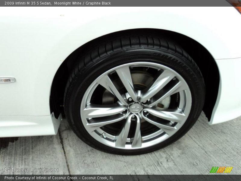 Moonlight White / Graphite Black 2009 Infiniti M 35 S Sedan