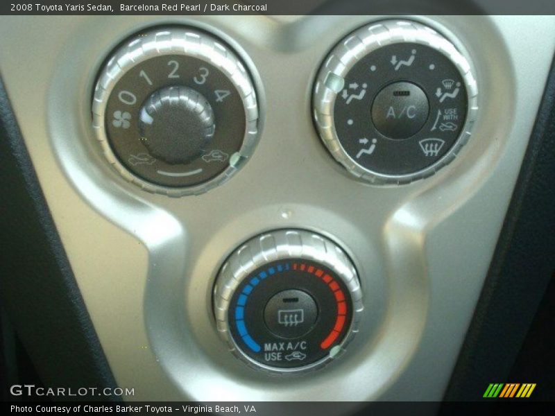 Barcelona Red Pearl / Dark Charcoal 2008 Toyota Yaris Sedan