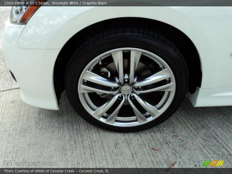 Moonlight White / Graphite Black 2009 Infiniti M 35 S Sedan