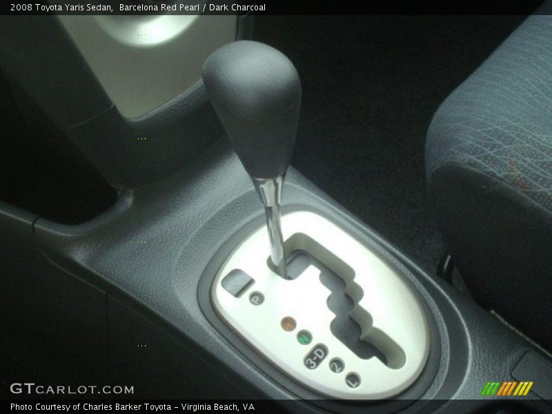 Barcelona Red Pearl / Dark Charcoal 2008 Toyota Yaris Sedan
